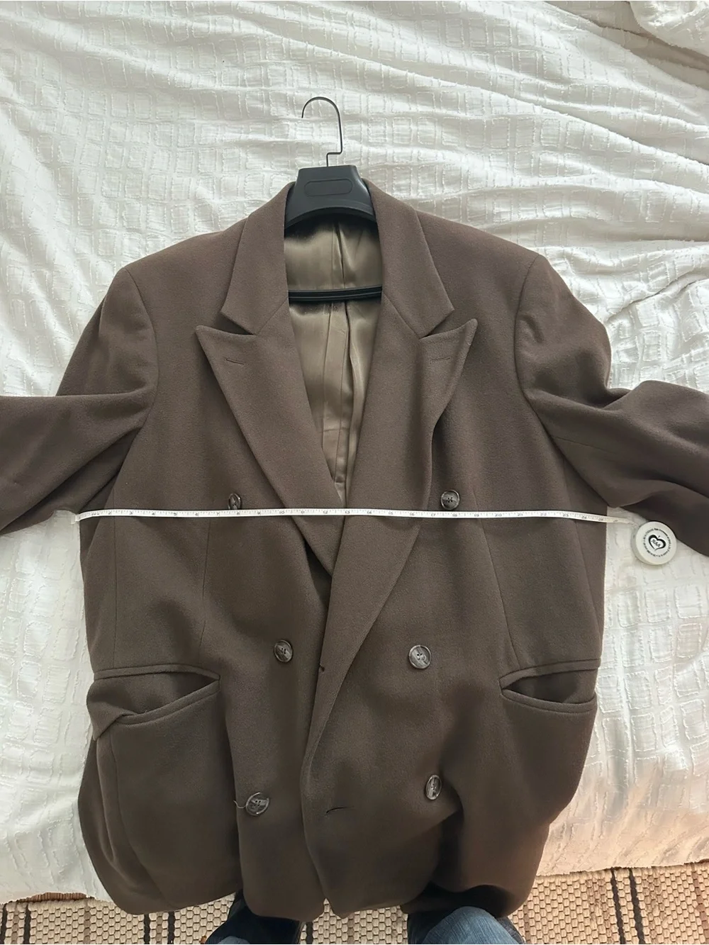 Dior Double-Breasted Long Trench Coat in Dark Brown